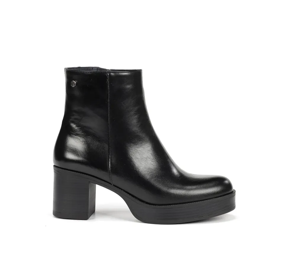 Fluchos Dorking Bowy D9591 stivaletti donna neri tacco