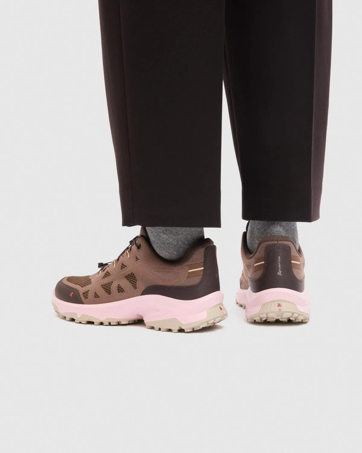 Ecco Receptor XP sneaker donna marrone traspirante