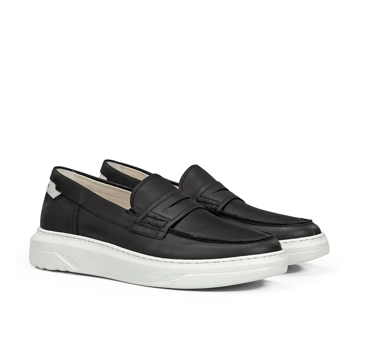 Fluchos Boston F2224 mocassino uomo nero leggero
