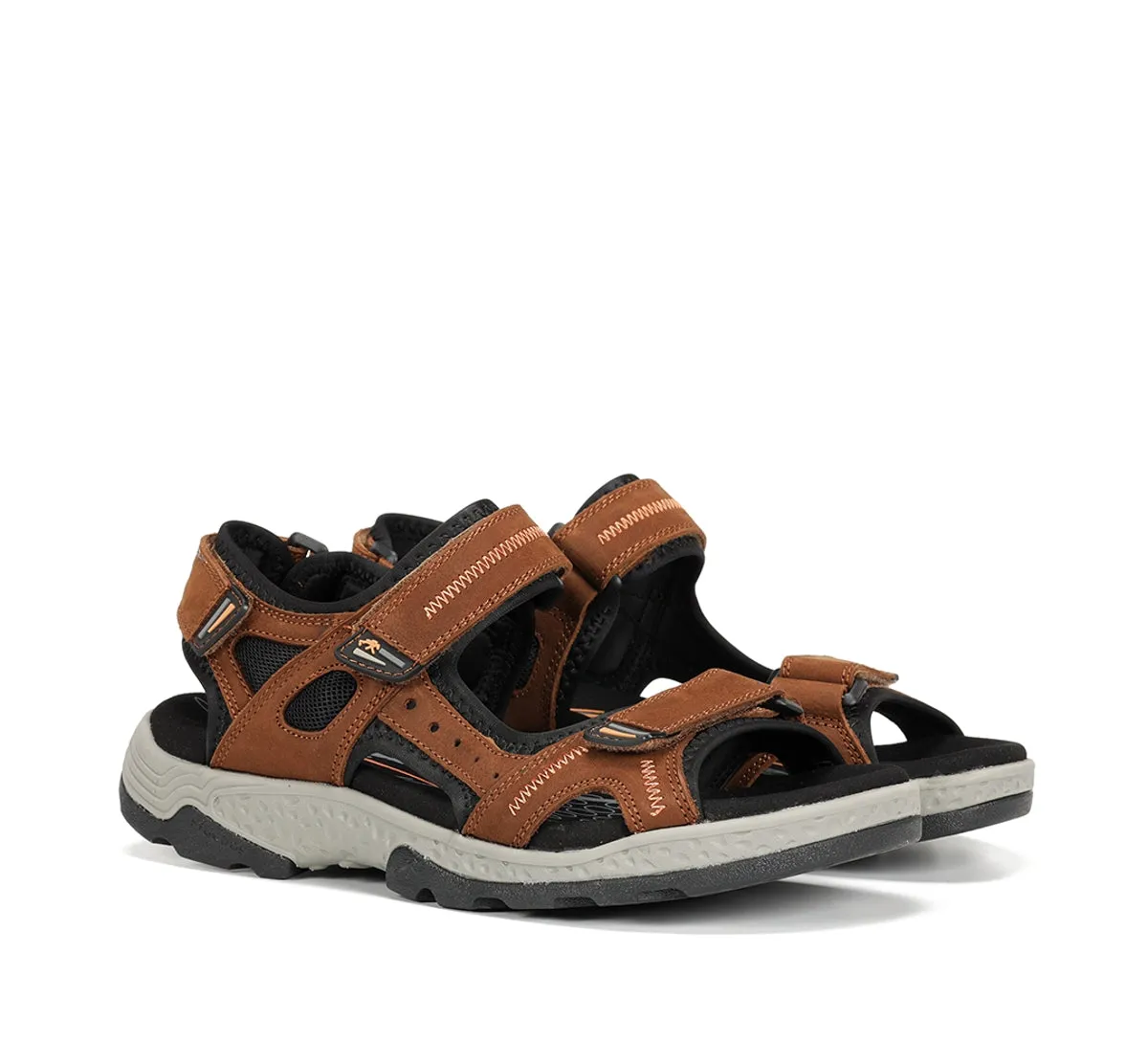 Fluchos Missouri F2411 sandali uomo marroni regolabili