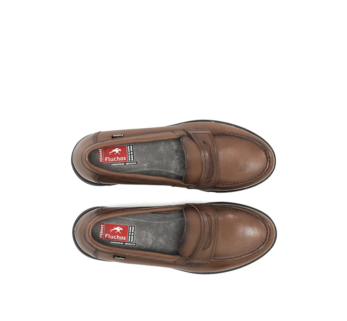 Fluchos Styll F1835 mocassini donna marroni comodi