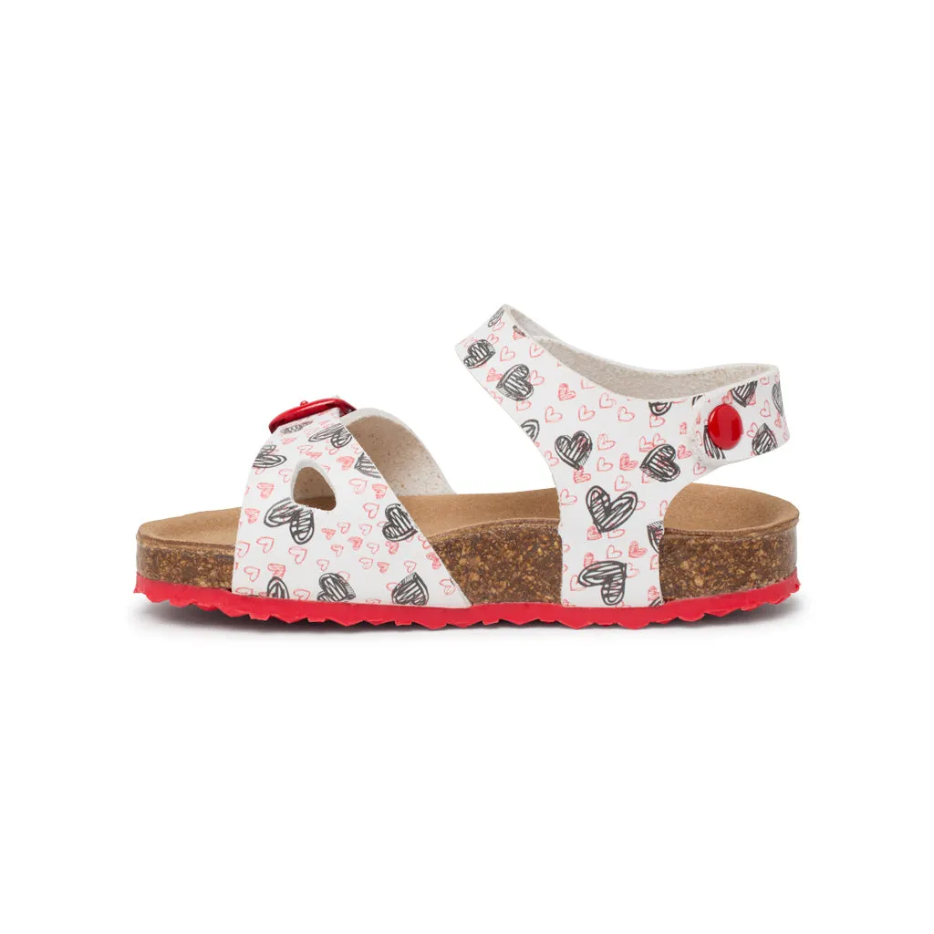 Suecos BabySteps Mini sandali bimbo bianchi rossi