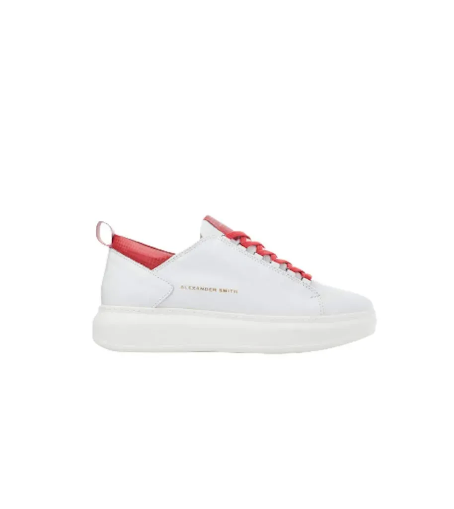 Alexander Smith Wembley sneakers uomo white blue pelle