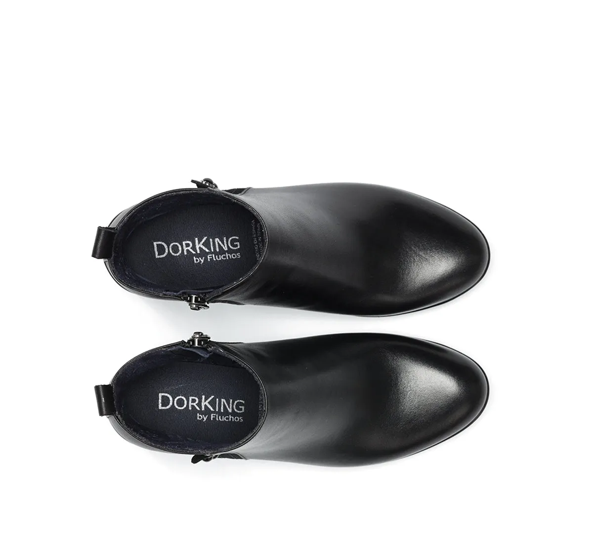 Dorking Elite D9423 stivaletti donna neri con tacco