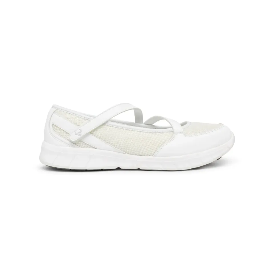 Suecos Frida Ballerine Bianche Traspiranti