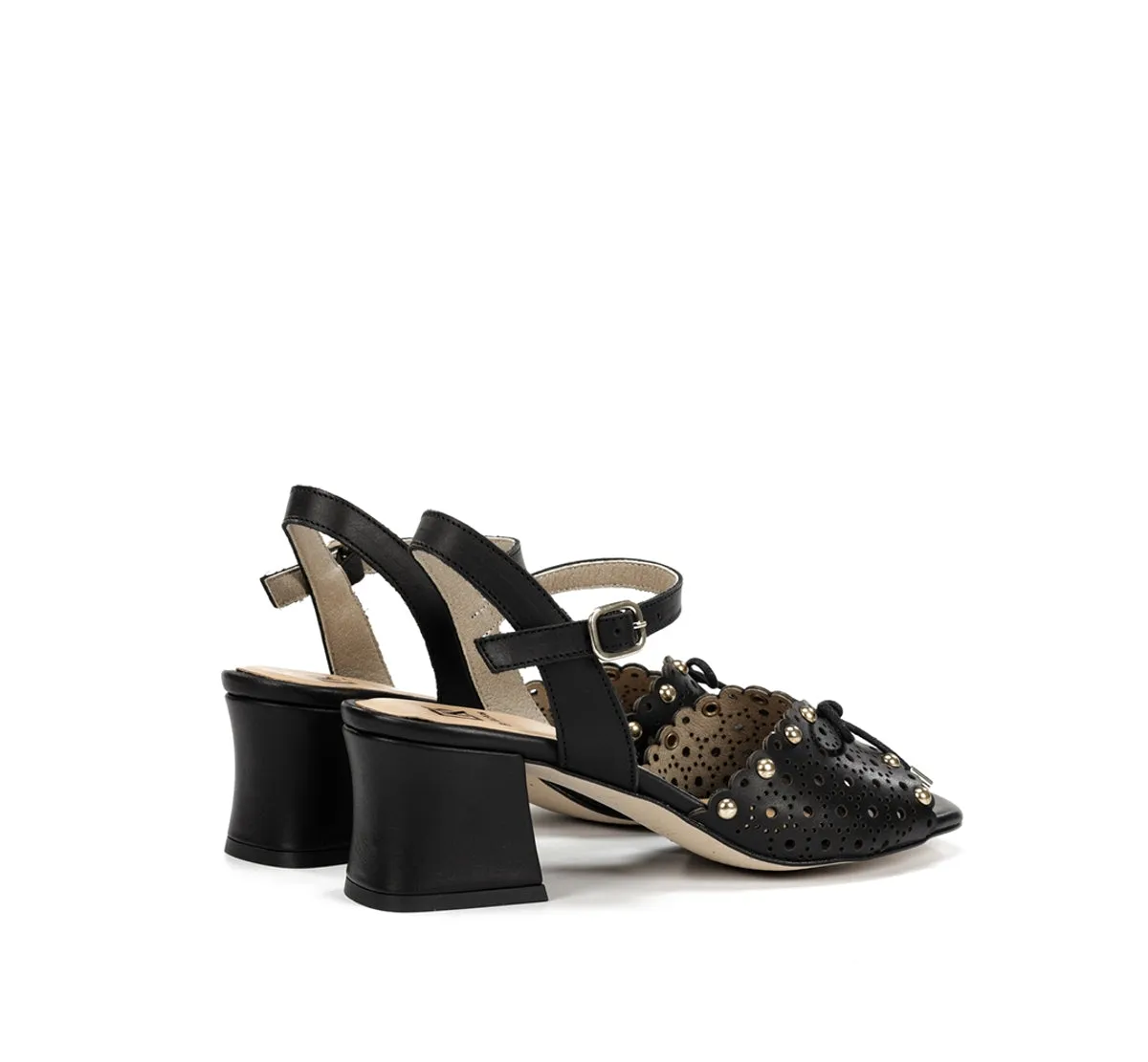 Fluchos LARUS D9457 sandali donna neri tacco largo