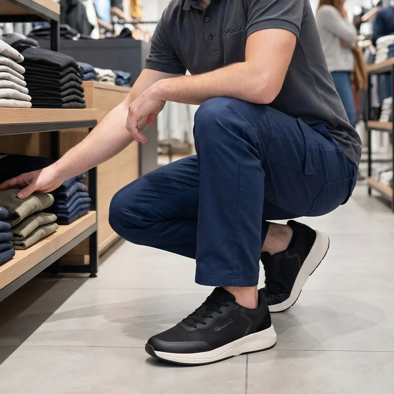 Suecos Vinter scarpe nere bianche idrorepellenti