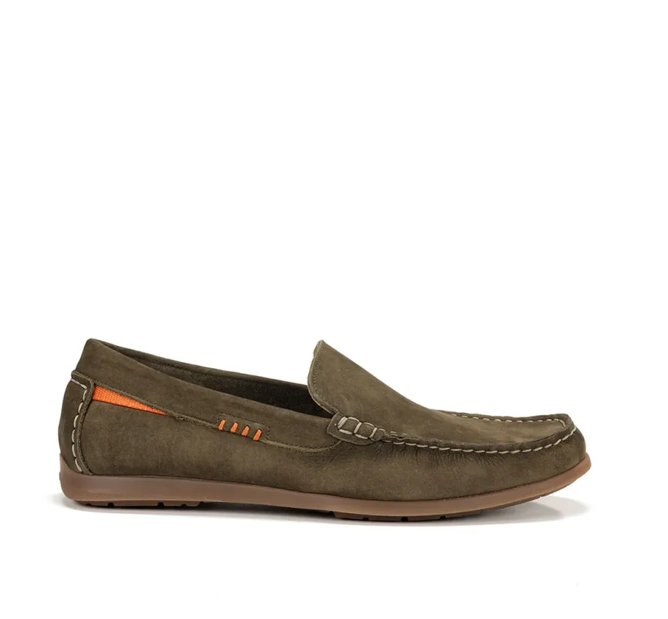 Fluchos Troy F1729 mocassini uomo marroni barca