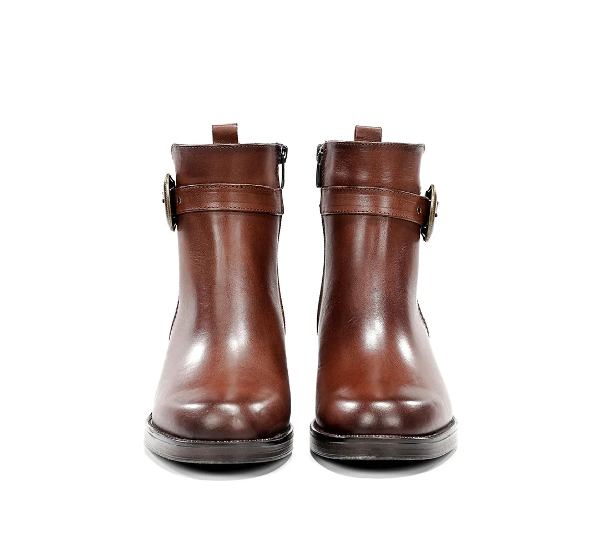 Fluchos Linet D9801 stivaletto marrone tacco medio
