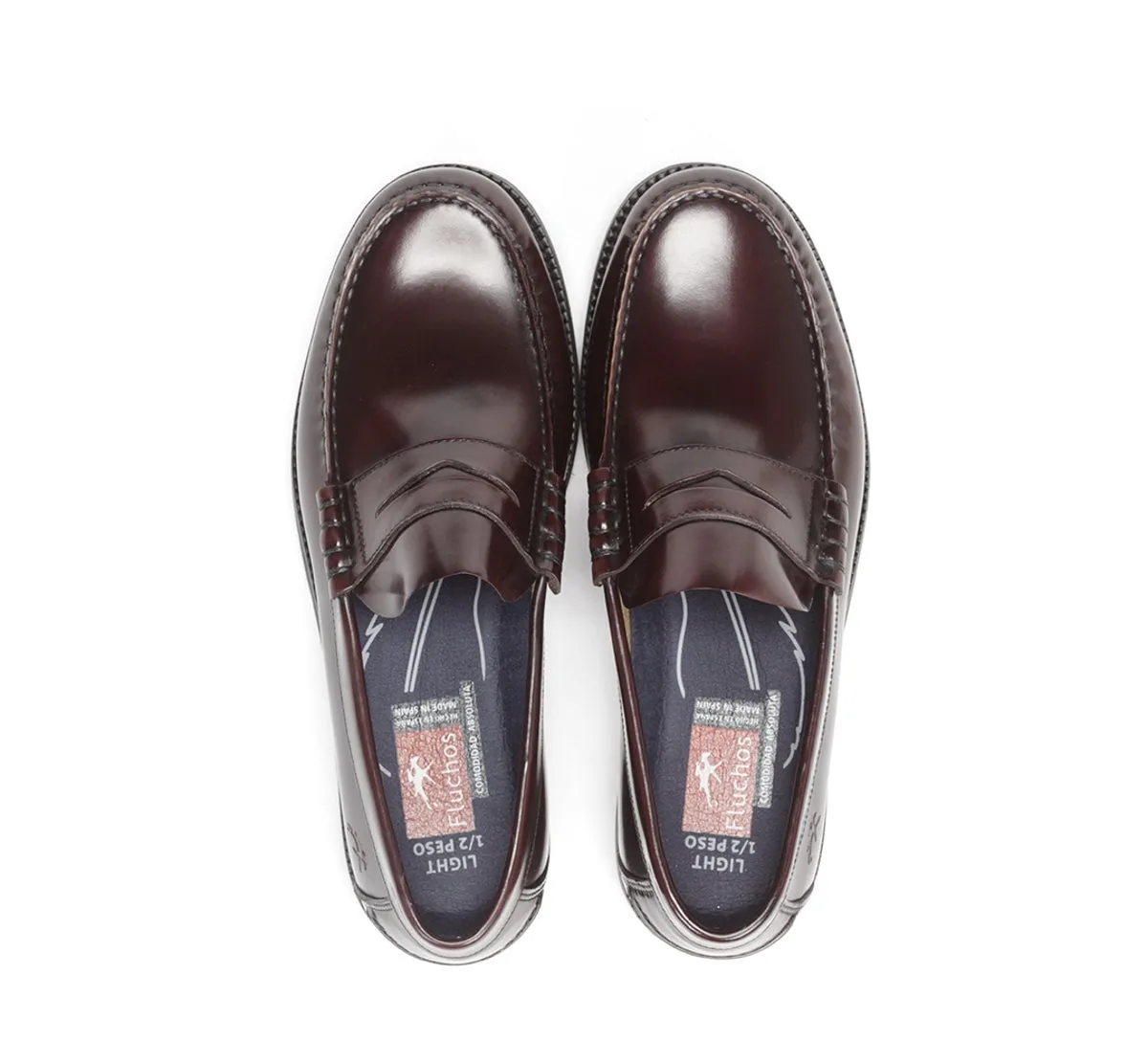 Fluchos Stamford F0047 mocassino bordeaux uomo pelle