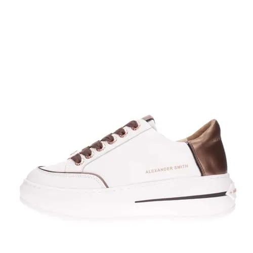 Alexander Smith R1D Sneakers Donna Bianco Bronzo Pelle