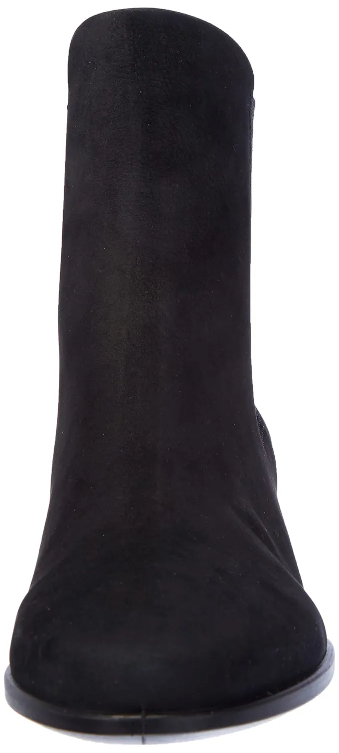Ecco Shape 45 Wedge stivaletti Chelsea donna nabuk