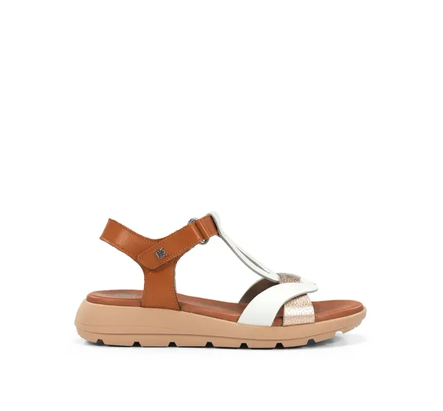 Fluchos Gandia D9466 sandali bianchi donna leggeri