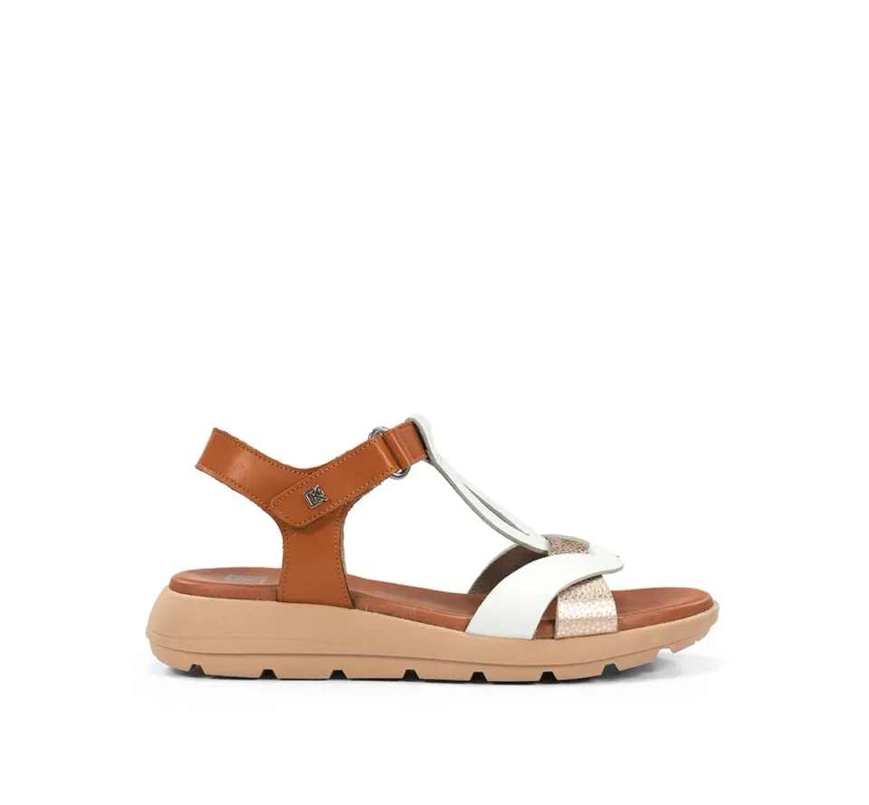 Fluchos Gandia D9466 sandali bianchi donna leggeri
