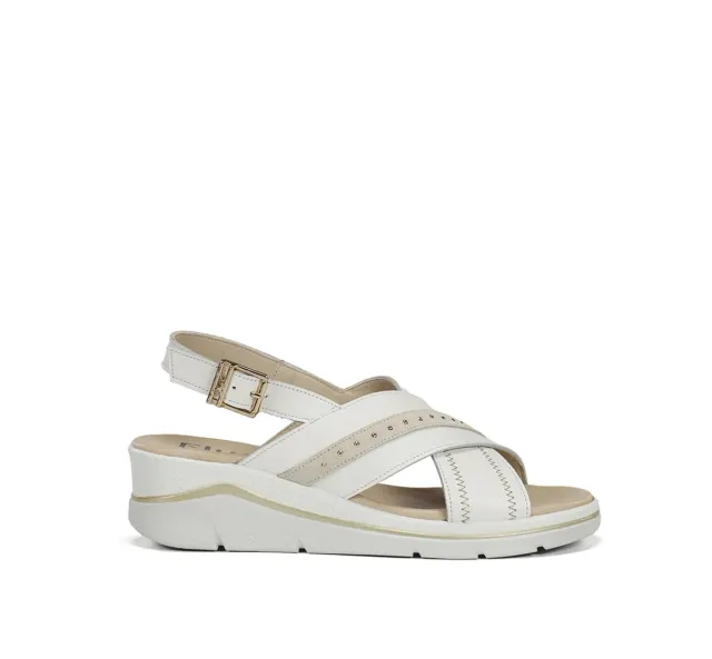 Fluchos Fire F2428 sandali donna bianchi zeppa