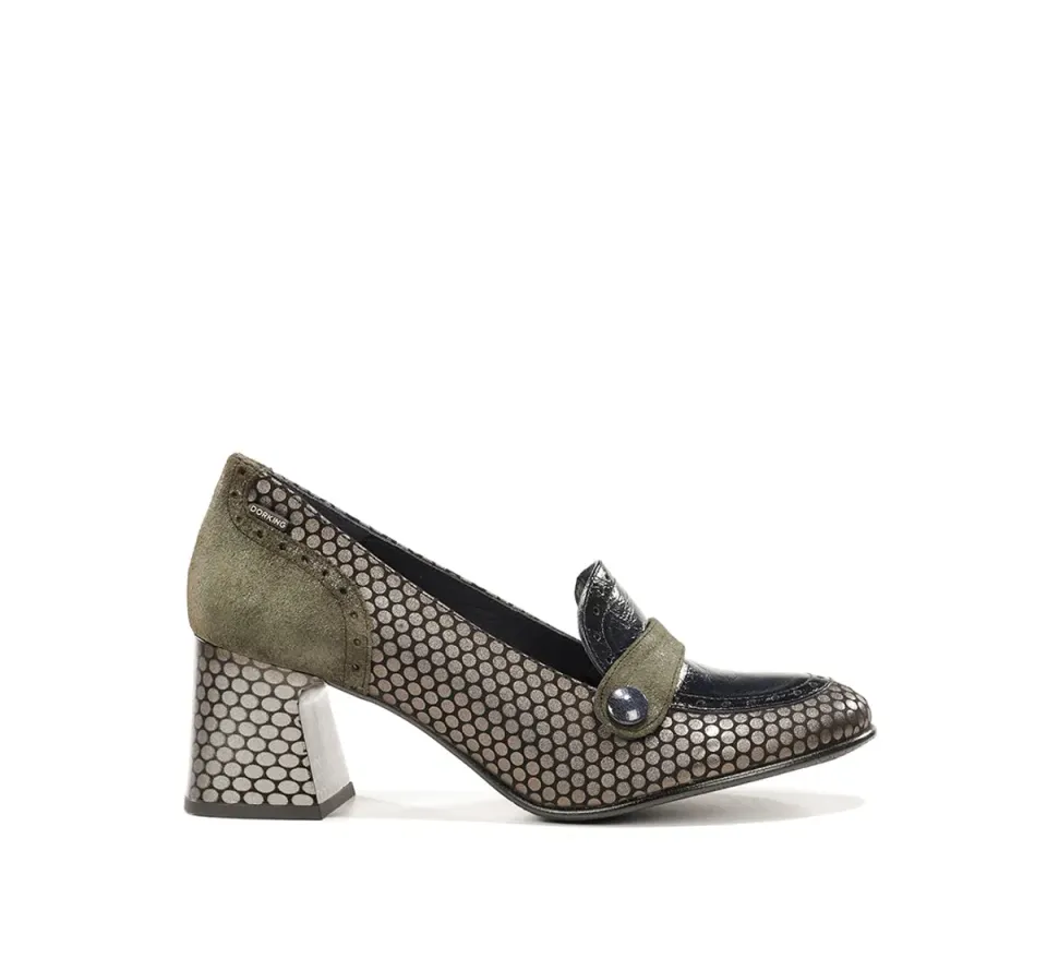 Dorking Dacy D9614 mocassini donna grigio tacco