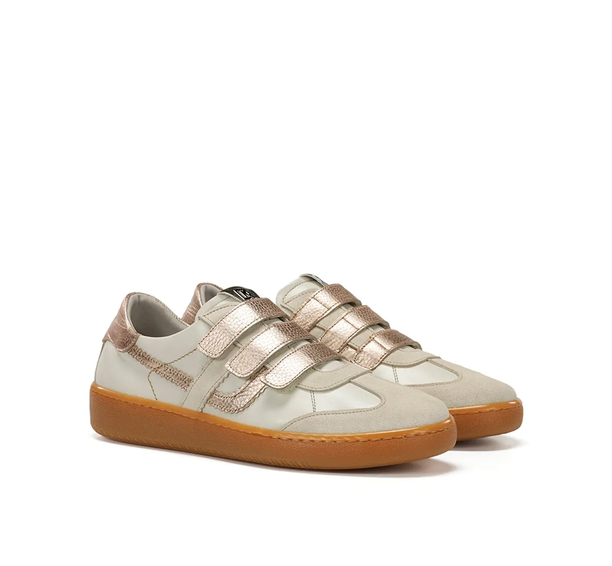 Fluchos Lynn D9610 sneakers donna taupe lacci