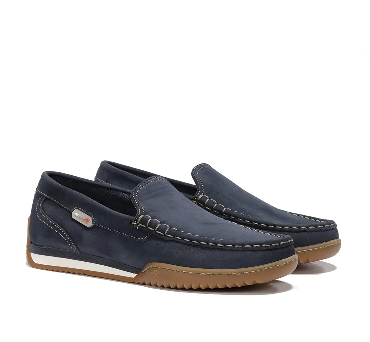 Fluchos Bruno F2432 mocassini uomo blu casual