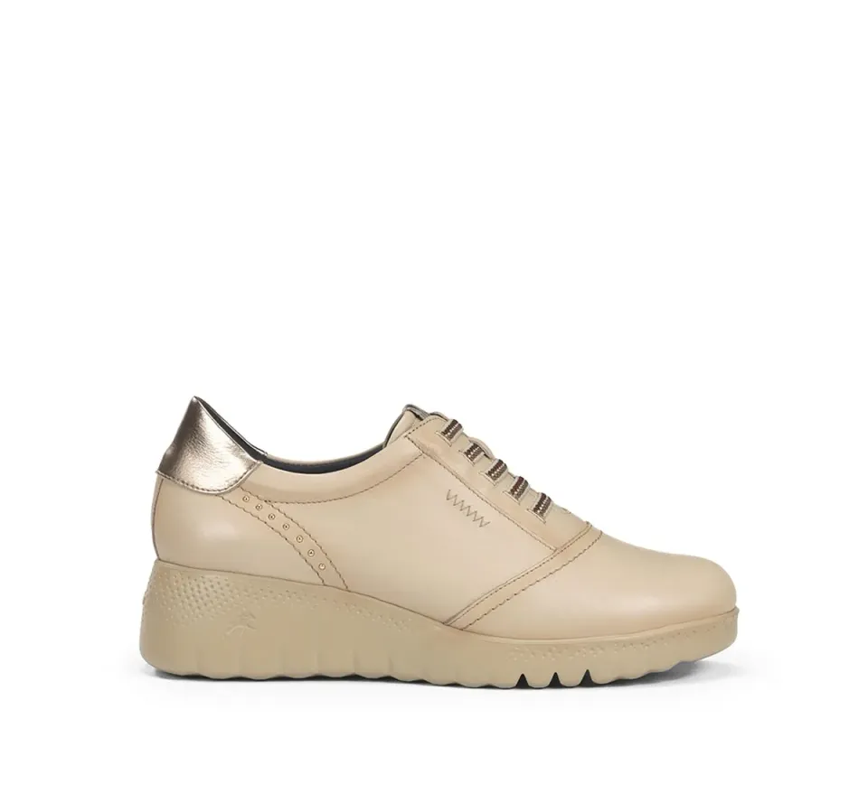 Fluchos Live F2096 sneakers taupe zeppa donna