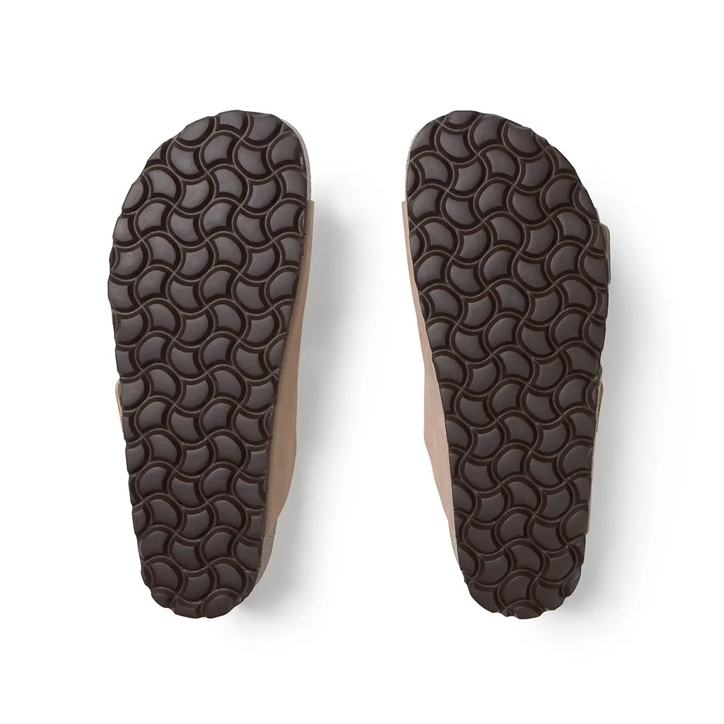 Suecos Bris sandali donna latte suola piatta