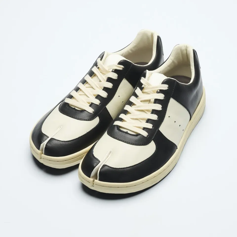 Tabito Leap Trainer-Low tabito56 sneakers bianco-nero pelle