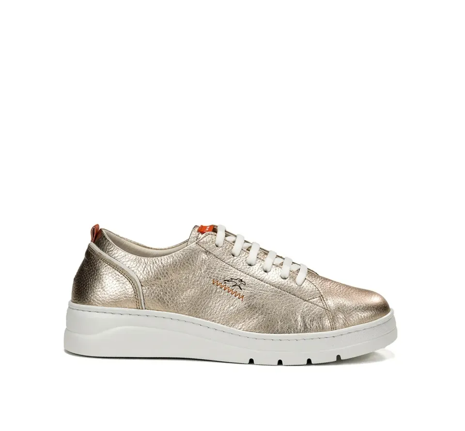 Fluchos Pompas F1917 sneakers dorate donna leggere