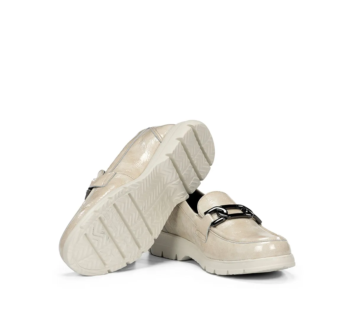 Fluchos Gladis F1794 mocassini donna grigi comfort