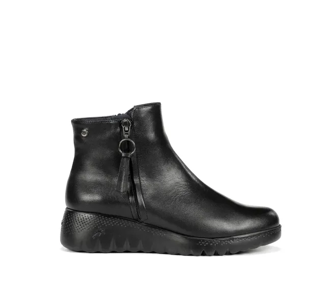 Fluchos Live F2100 tronchetto donna nero zeppa