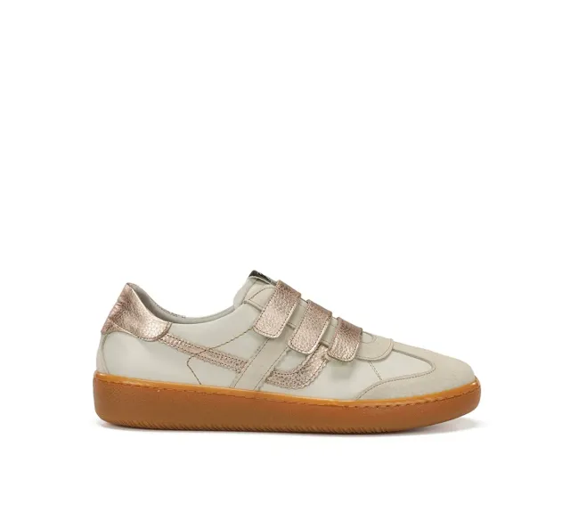 Fluchos Lynn D9610 sneakers donna taupe lacci