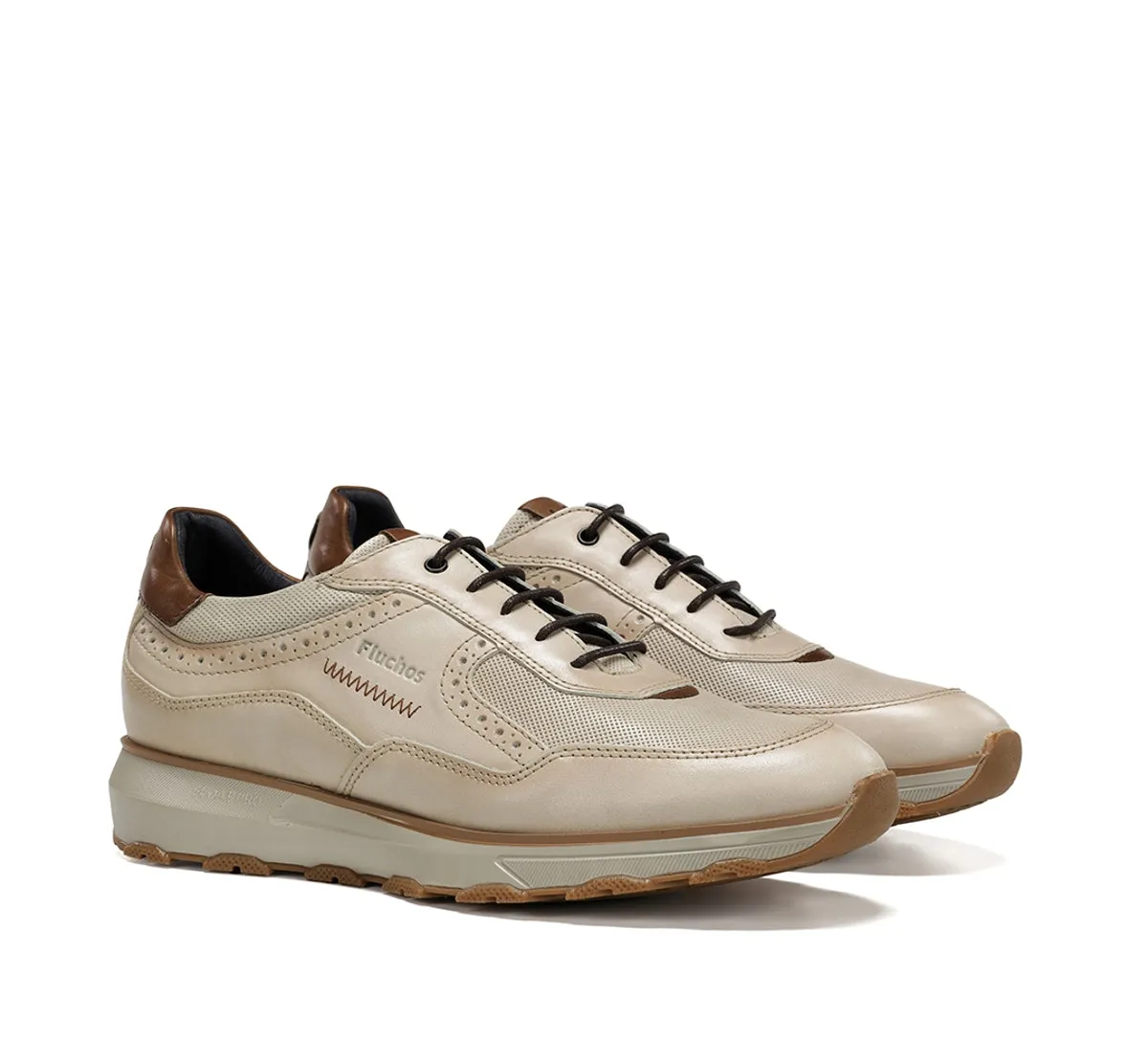 Fluchos Walter F2082 Sneaker Uomo Bianche Pelle