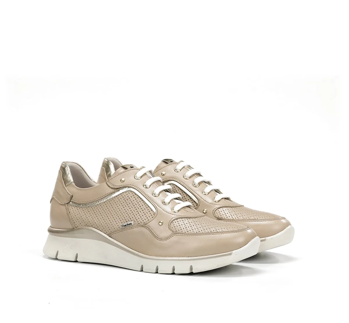 Fluchos Union F2175 sneakers taupe donna pianta larga