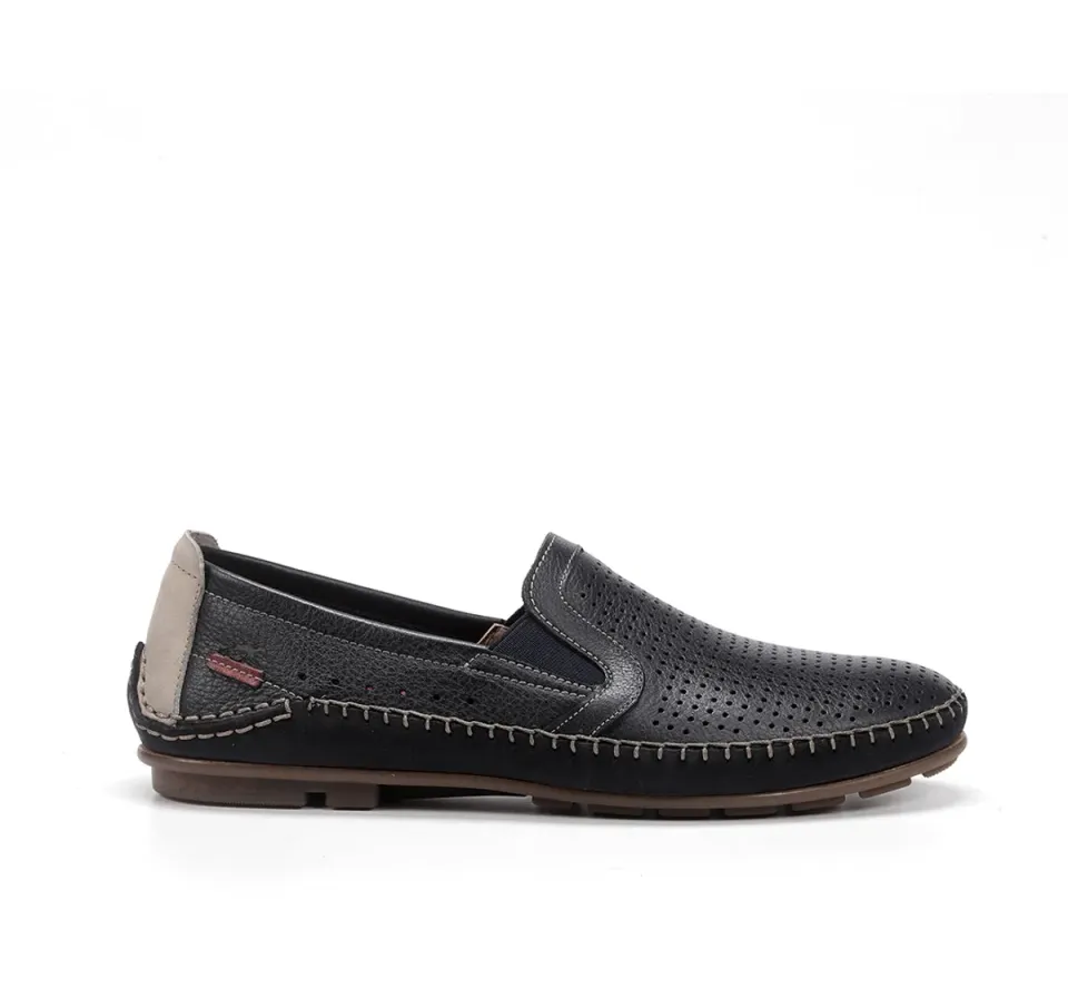Fluchos Dorian F1177 Mocassini Blu Uomo Slip On