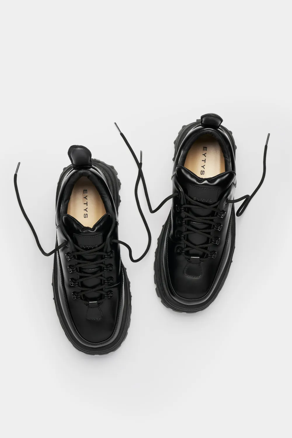 Eytys Angel Black Leather sneakers nere pelle