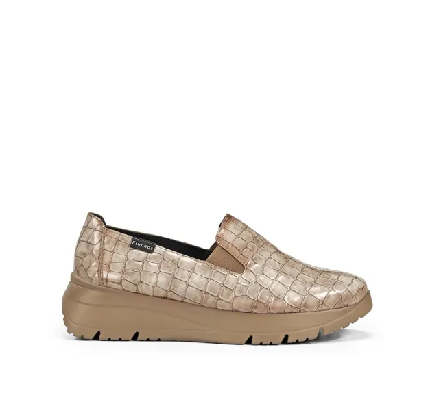 Fluchos Eira F2159 slip on donna tortora casual