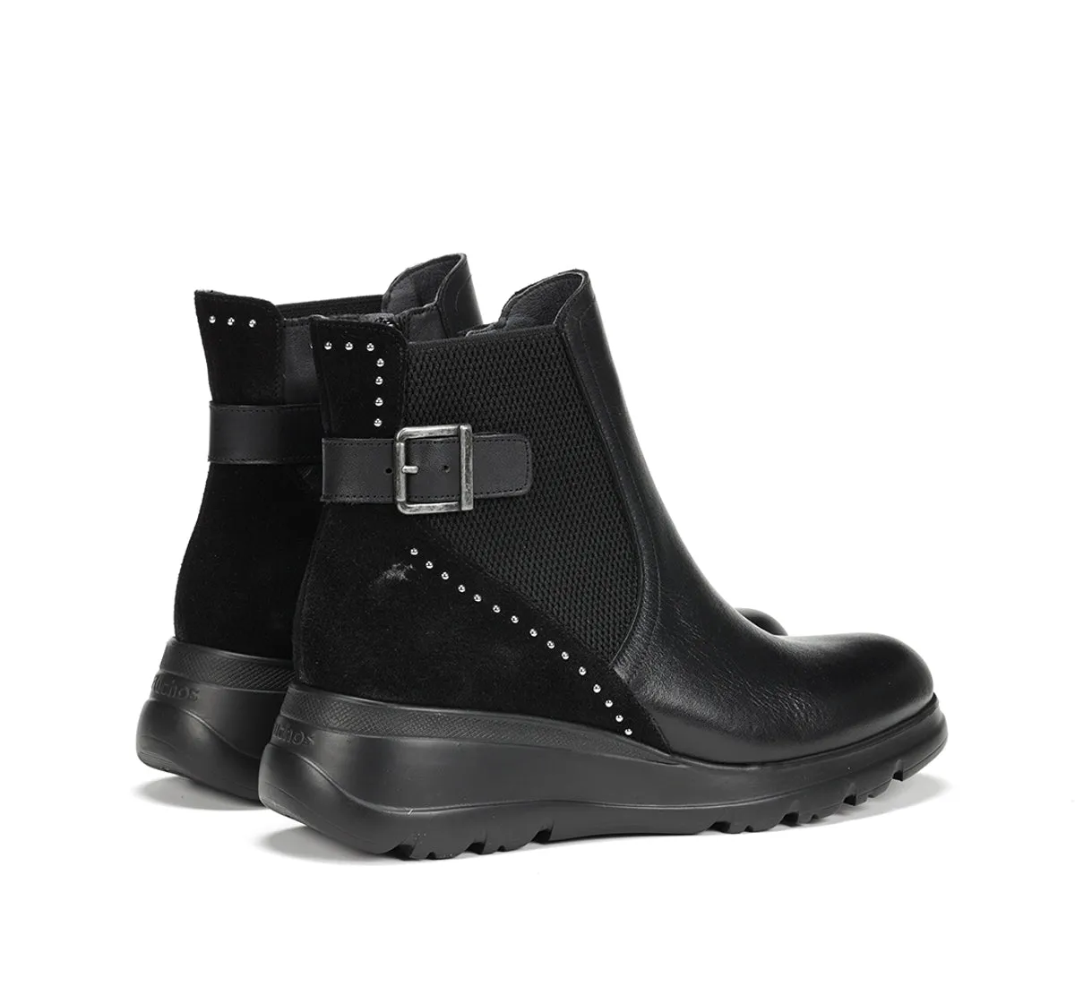 Fluchos Mellea F1529 stivaletto nero con zeppa
