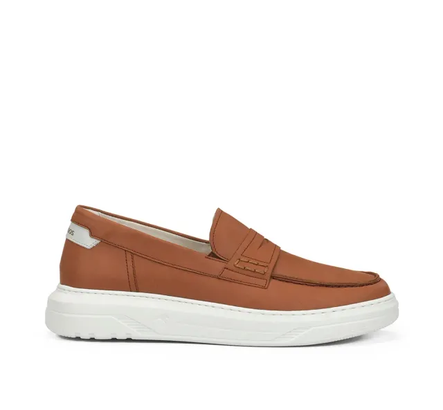 Fluchos Boston F2224 mocassino uomo marrone leggero