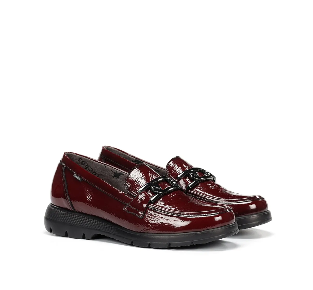 Fluchos Gladis F1794 mocassini donna rossi leggeri