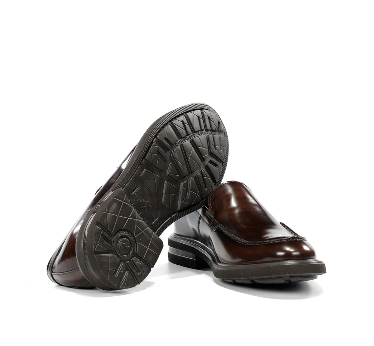 Fluchos Belgas F1223 mocassini uomo marrone pelle