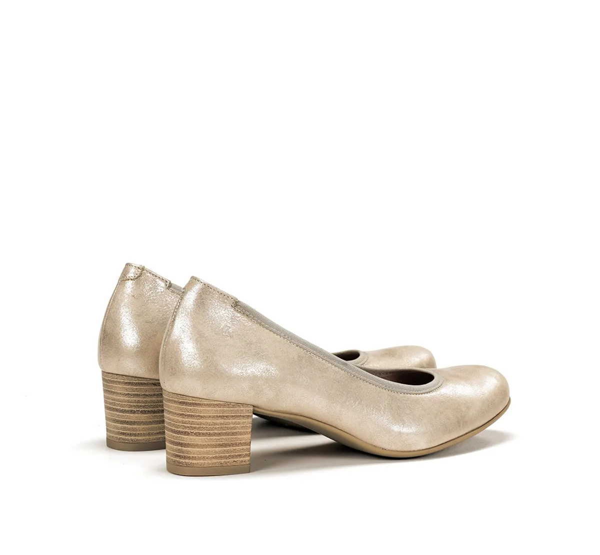 Fluchos Geminis D8469 Scarpa Donna Oro Tacco Medio