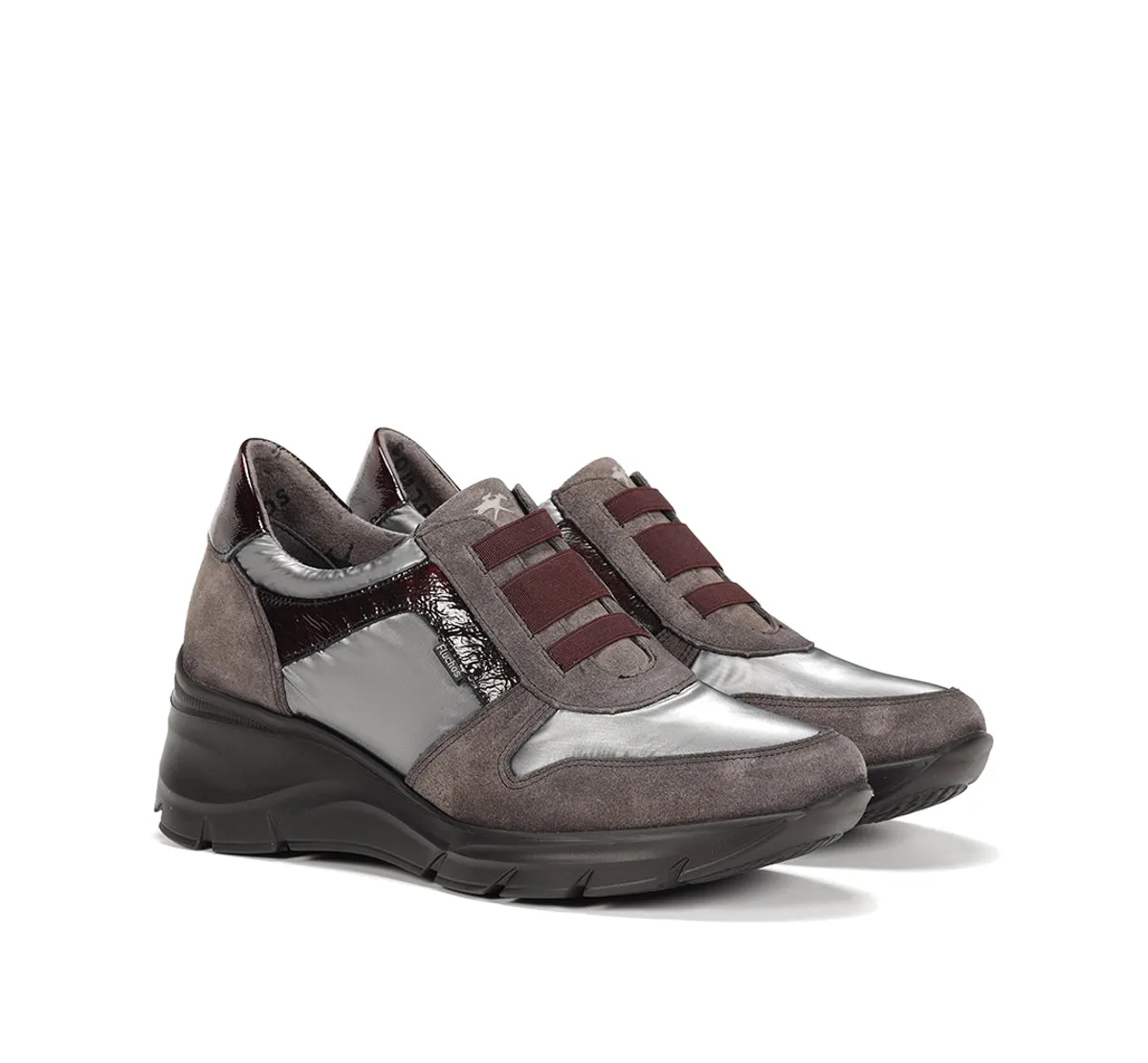 Fluchos Olas F1509 Sneakers Grigie Donna Zeppa