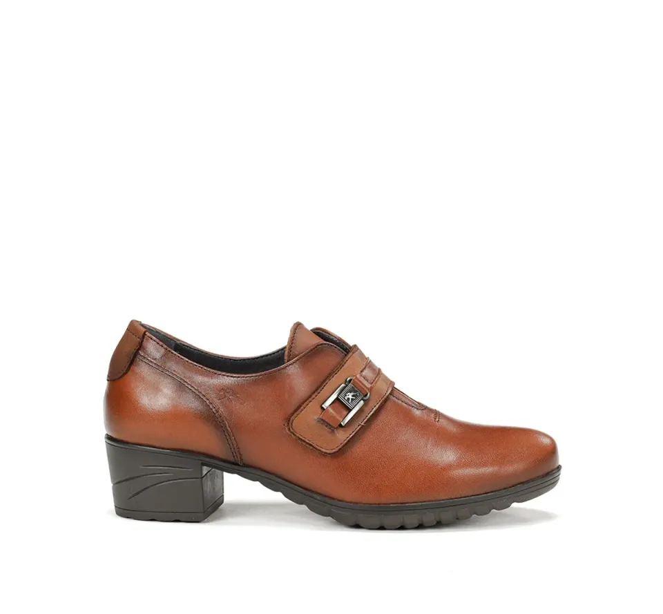 Fluchos Charis F0587 scarpe marroni donna tacco medio