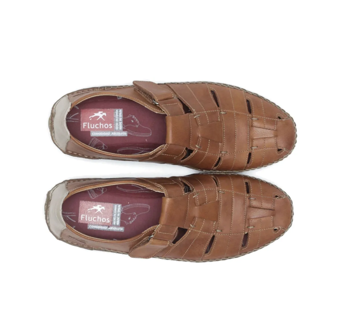 Fluchos Dorian F1175 Sandali Uomo Marroni Flessibili