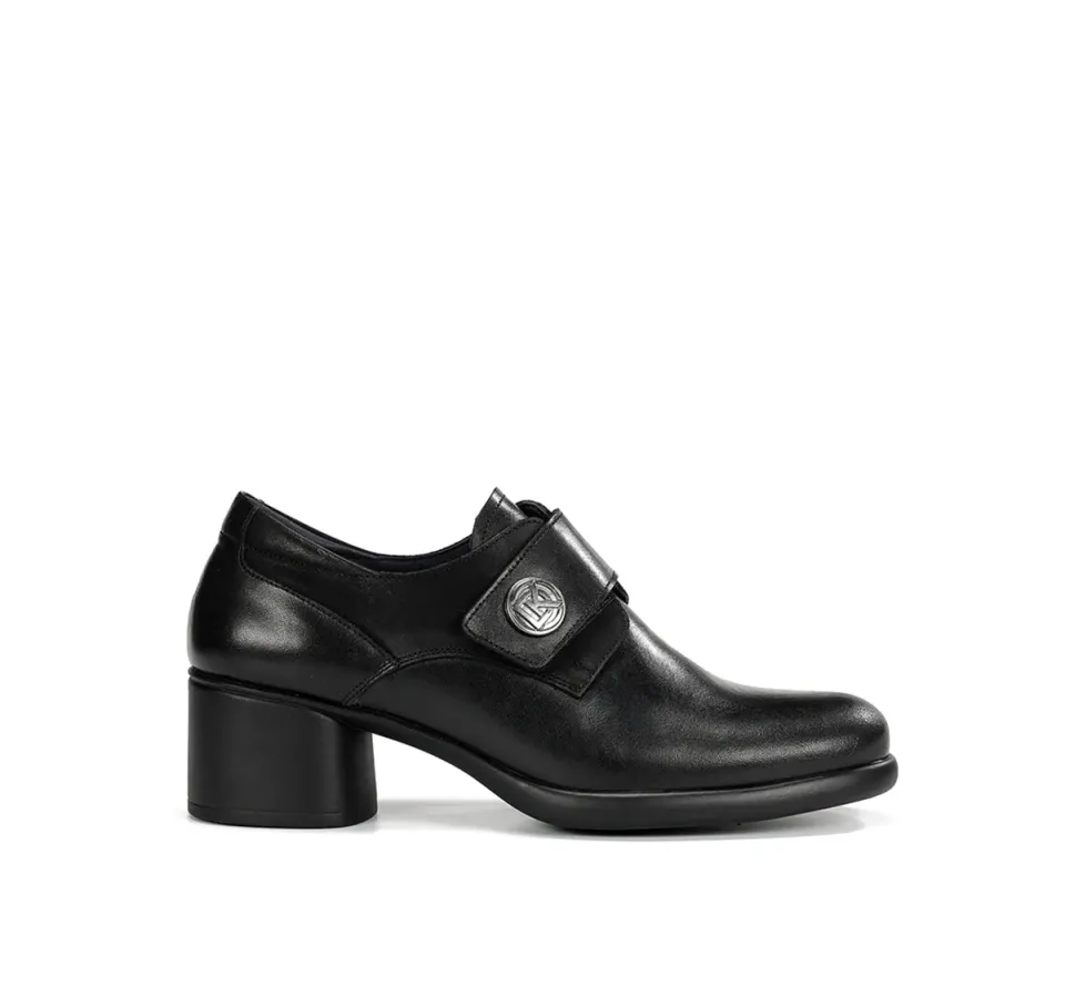 Fluchos Macy D9375 Décolleté Donna Nere Tacco Pelle