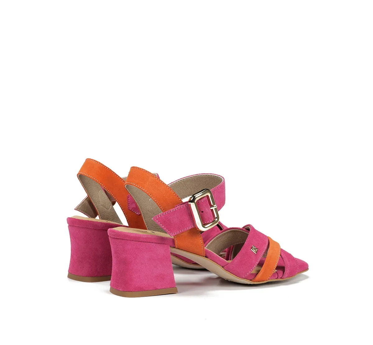 Fluchos Larus D9461 Sandalo Rosa Tacco Quadrato