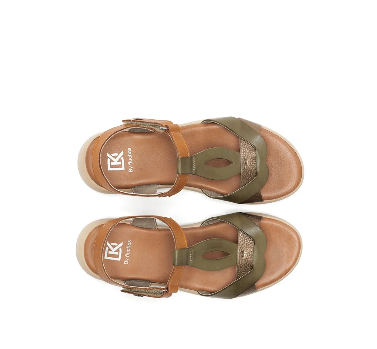 Fluchos Gandia D9466 sandalo donna verde