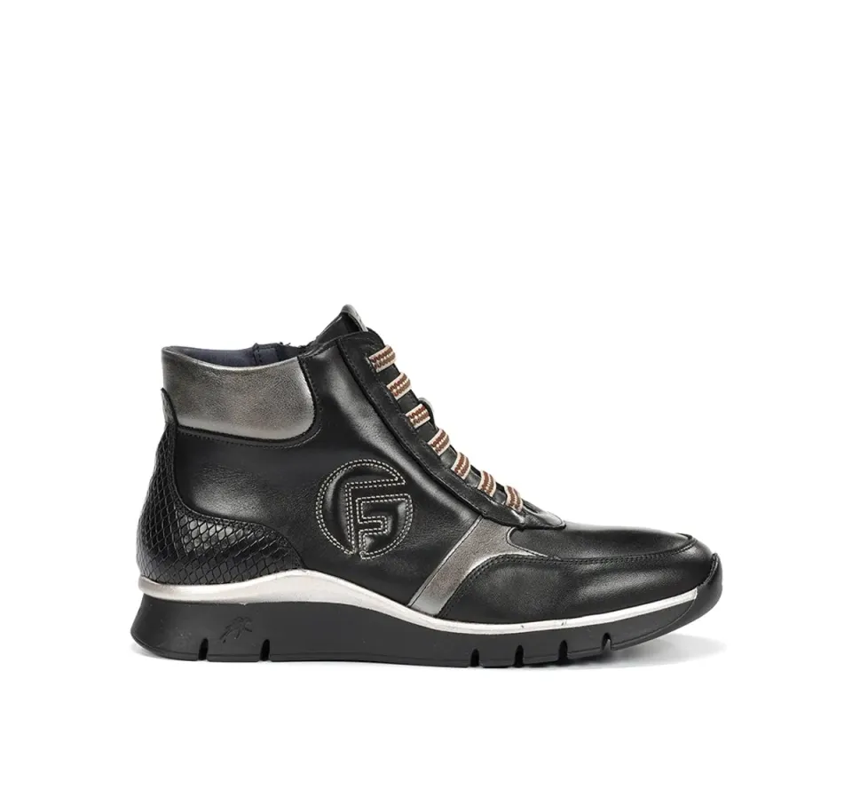 Fluchos Union F2077 stivaletti donna neri comodi