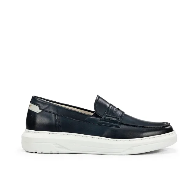 Fluchos Boston F2224 mocassini uomo blu