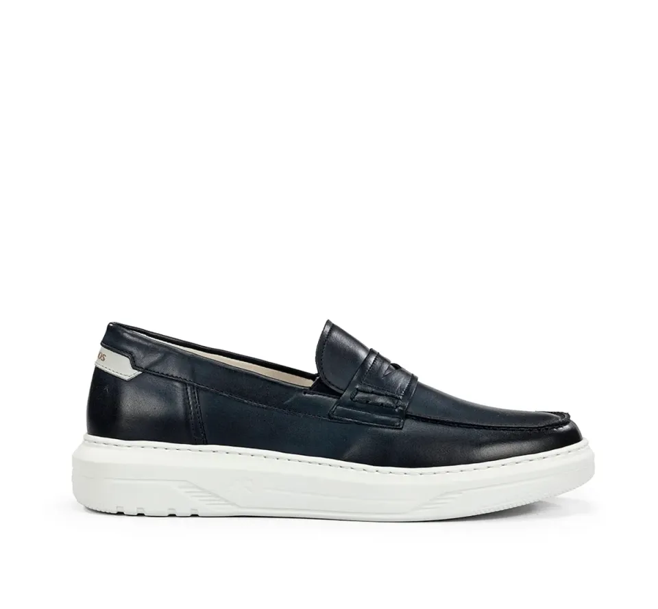 Fluchos Boston F2224 mocassini uomo blu