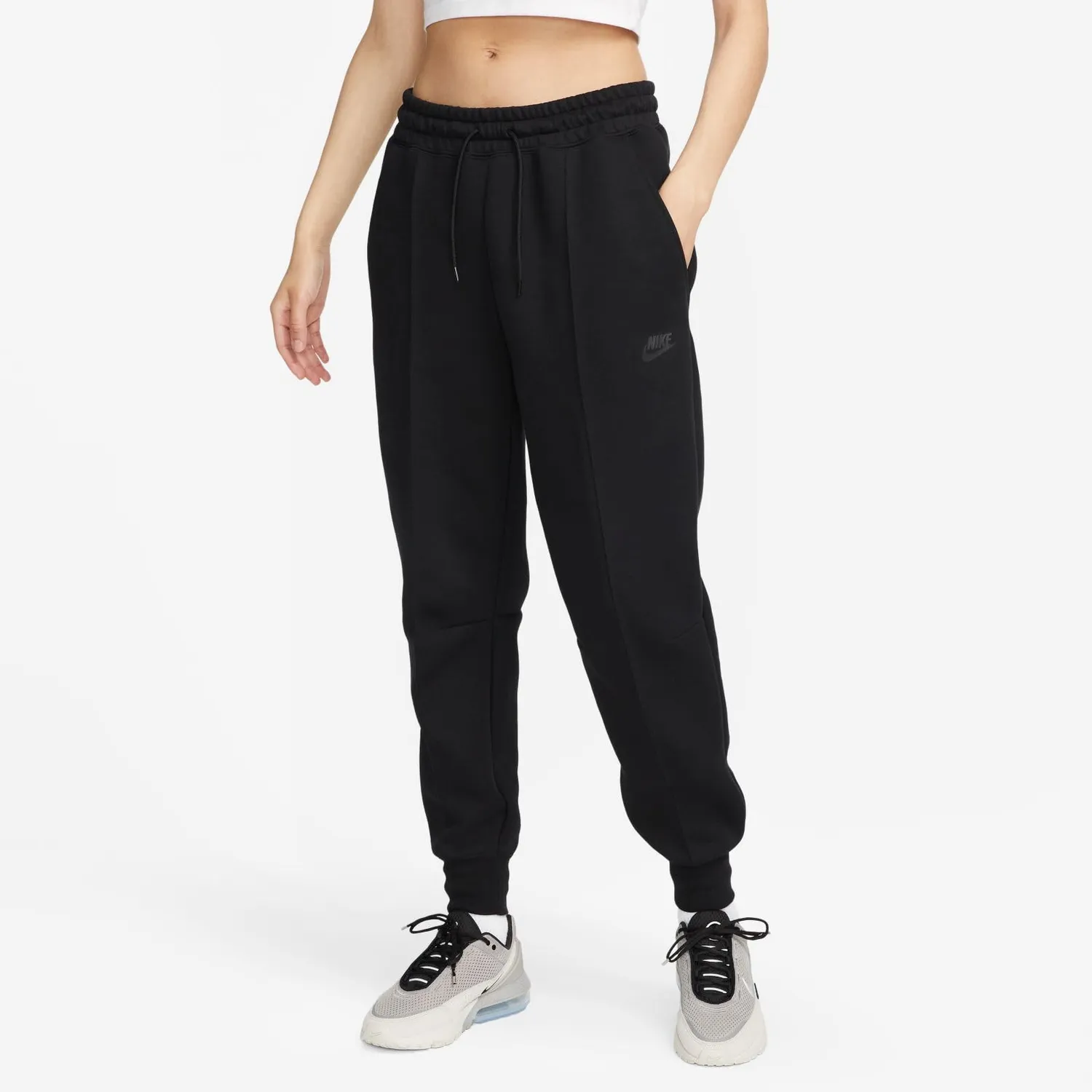 Nike TCH Tech Fleece pantaloni tuta donna neri