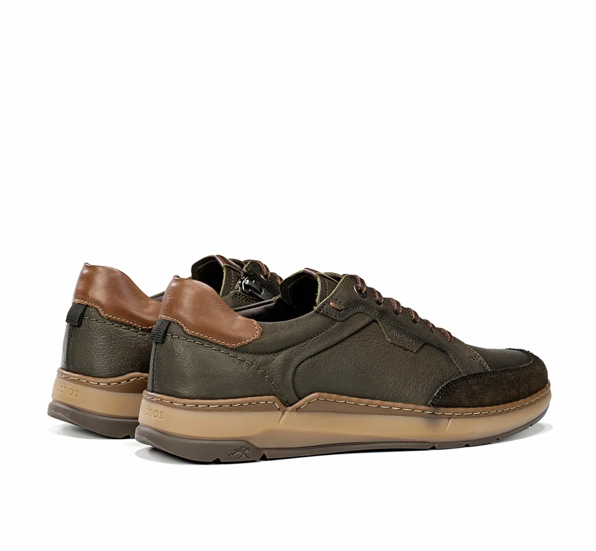 Fluchos Jeff F2510 scarpe verdi pelle uomo